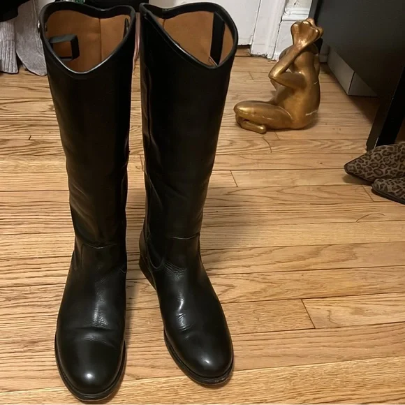 Like New Black Melissa Frye Boots size 7 - Picture 2 of 8